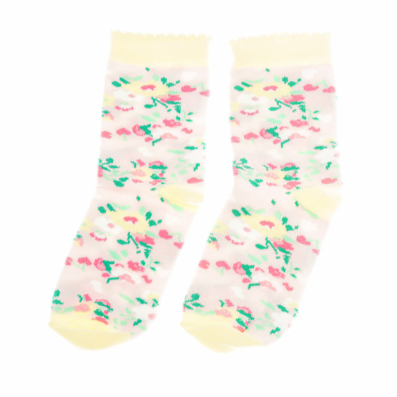 Комплект чорапи за момиче розови Benetton 137009 4