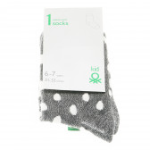 Чорапи за момиче сиви Benetton 137032 
