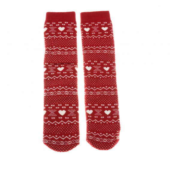 Чорапи за момиче червени Benetton 137082 2