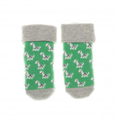 Комплект чорапи с прин на динозавър за момче, зелени Benetton 137146 2