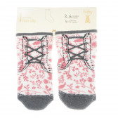 Комплект чорапи за бебе за момиче розови Benetton 137159 