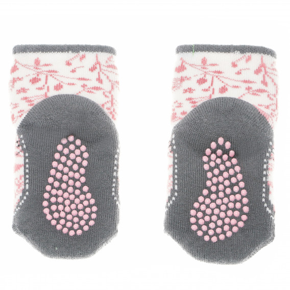 Комплект чорапи за бебе за момиче розови Benetton 137161 3