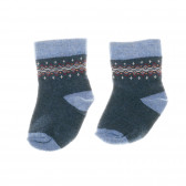 Комплект чорапи за бебе, сини Benetton 137166 2