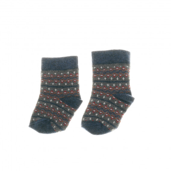 Комплект чорапи за бебе, сини Benetton 137167 3