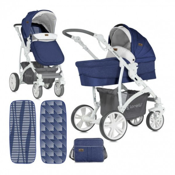 Комбинирана детска количка ARIZONA Blue 2 в 1 Lorelli 138035 
