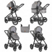 Комбинирана детска количка Alexa Dark Grey 3 в 1 Lorelli 138038 