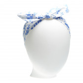 Памучна лента за глава за момиче бяла Benetton 138084 