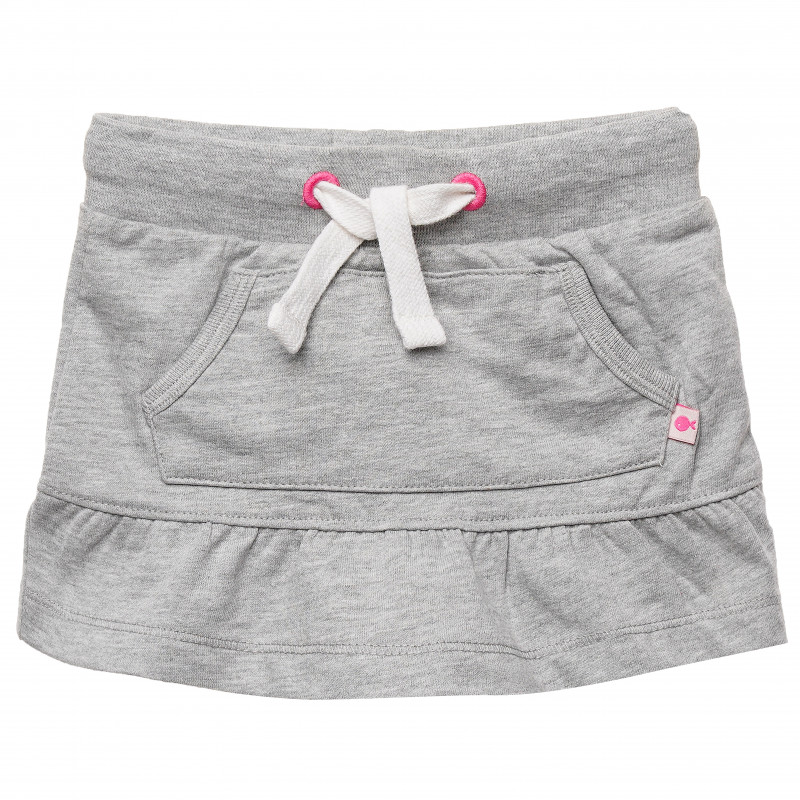 Спортна пола с преден джоб за бебе, сива  141048