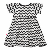 Памучна рокля многоцветна в черно бяло райе FZ frendz 141067 4