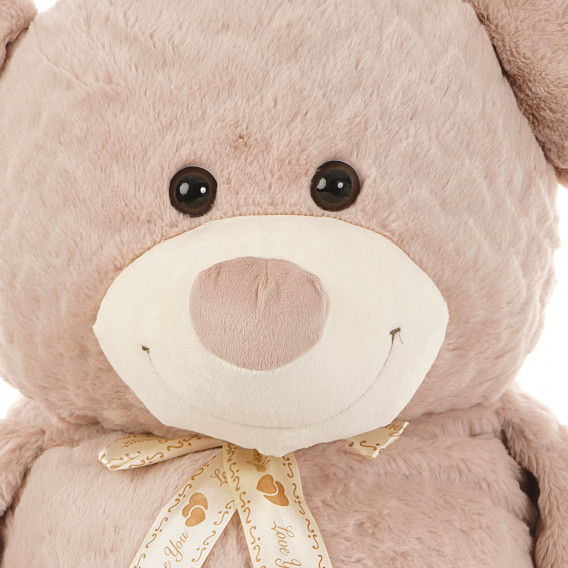 Плюшена мечка с панделка - беж, 100 см Amek toys 143685 2