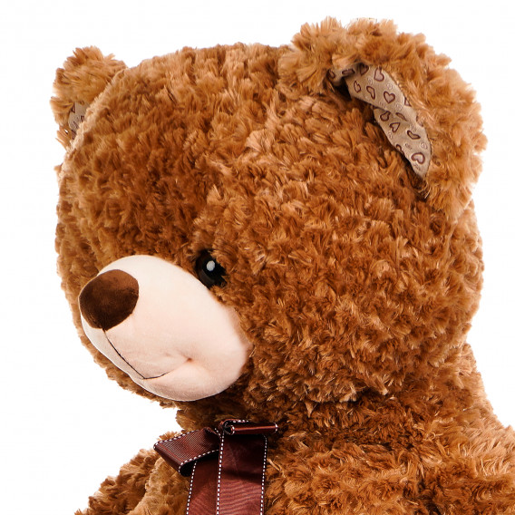 Плюшена мечка с панделка - беж, 120 см Amek toys 143692 3