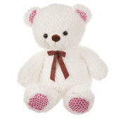 Плюшена мечка с панделка - бяла, 120 см Amek toys 143693 