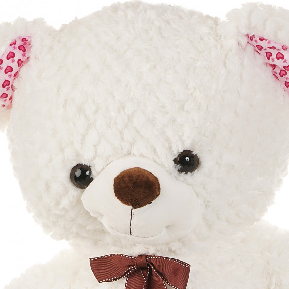 Плюшена мечка с панделка - бяла, 120 см Amek toys 143694 2
