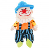 Плюшен клоун с вградена дрънкалка - 22 см Amek toys 143708 