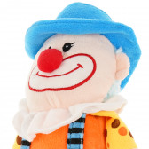 Плюшен клоун с вградена дрънкалка - 22 см Amek toys 143710 3