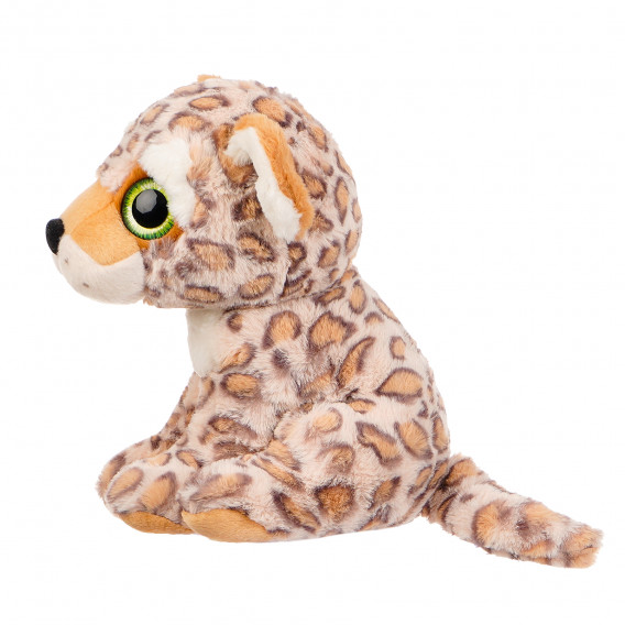 Кафяв леопард със зелени очи, 30 см Amek toys 143738 3
