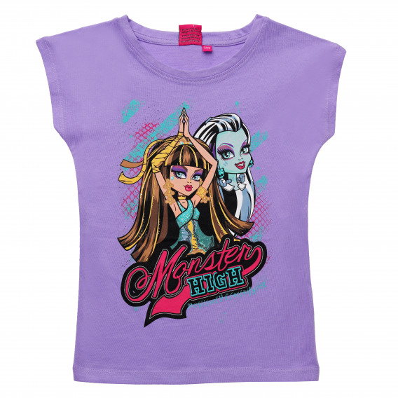 Памучен комплект от две тениски за момиче Monster High 143826 3