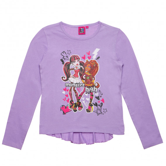 Памучна блуза за момиче Monster High 144081 