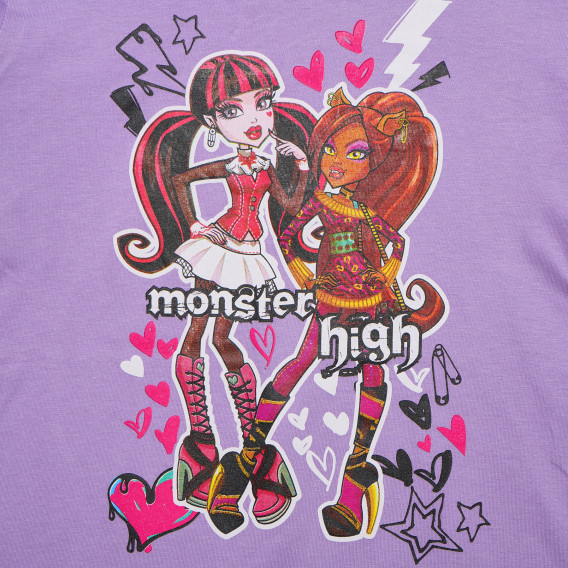 Памучна блуза за момиче Monster High 144082 2