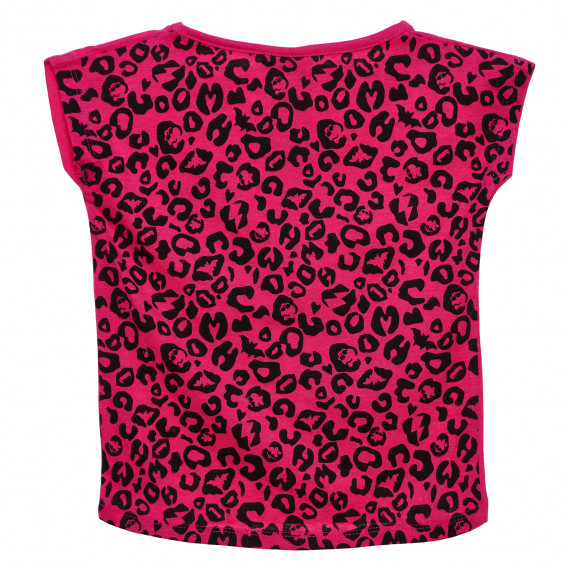 Блуза с къс ръкав, асиметрична за момиче, розова Monster High 144100 4
