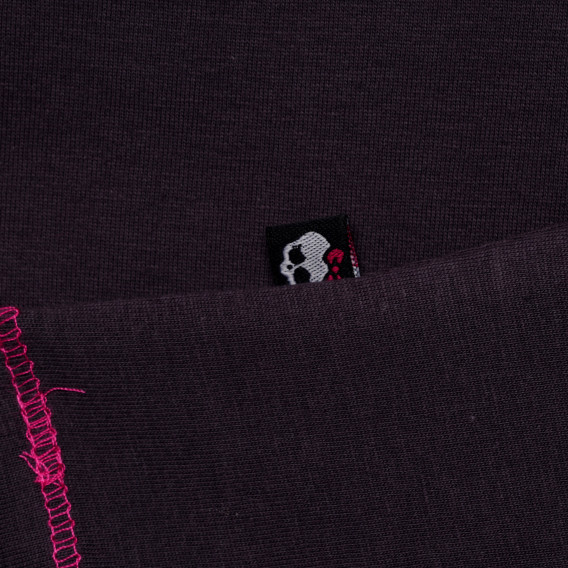 Памучна блуза с розови шевове за момиче Monster High 144110 3