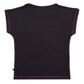 Памучна блуза с розови шевове за момиче Monster High 144112 4