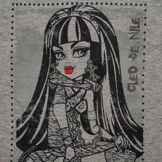 Блуза за момиче, сива Monster High 144138 2