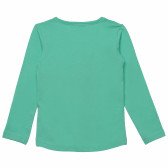 Памучна блуза зелена за момиче Disney 145865 4