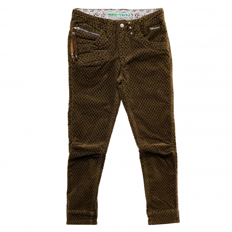 Памучен панталон зелен за момиче  145935