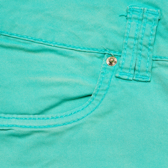 Памучен панталон за момиче, зелен Original Marines 147326 3