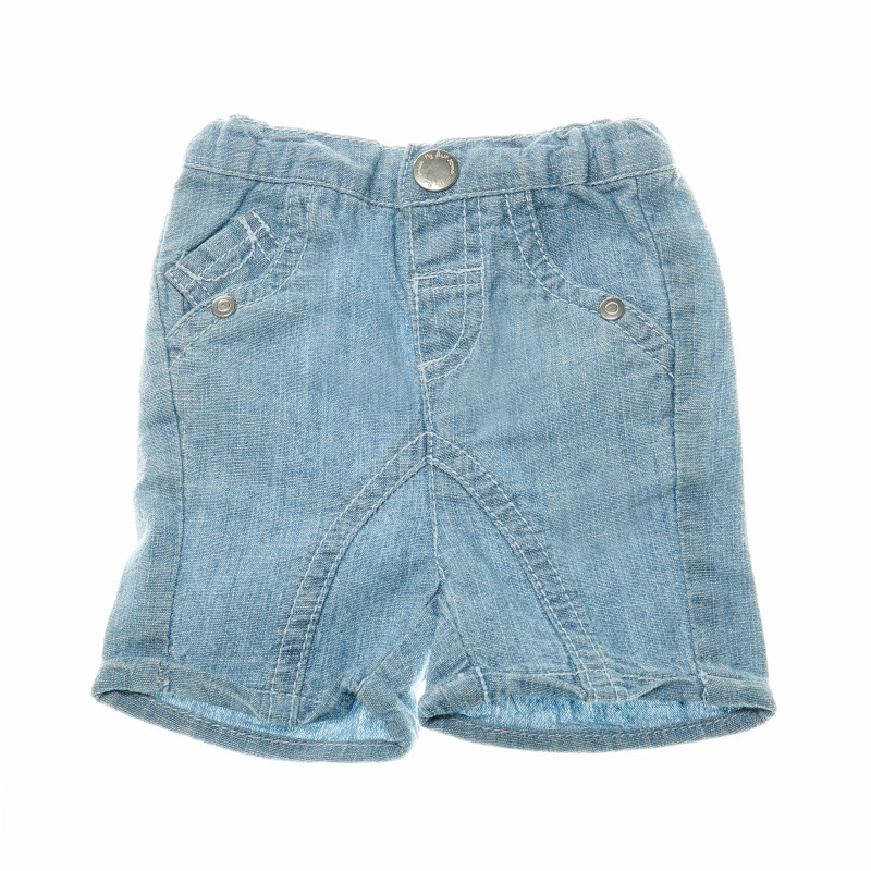 Къси панталонки с две джобчета за бебе  147658