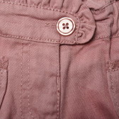 Къс панталон с два джоба и къдрици за бебе  147797 3
