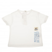 Тениска с надписи от лявата страна за бебе  147911 