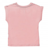Комплект от блуза с принт и клин в розово и черно за момиче Acar 148217 6
