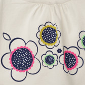 Комплект от блуза с къс ръкав и клин в бяло и синьо за момиче Acar 148310 3