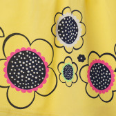 Комплект от блуза с къс ръкав и клин в жълто и черно за момиче Acar 148317 3