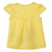 Комплект от блуза с къс ръкав и клин в жълто и черно за момиче Acar 148319 4