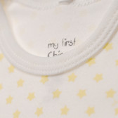 Памучно боди за бебе с принт бяло Chicco 148472 3