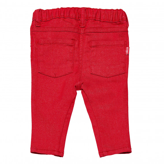 Панталон за бебе за момиче червен Chicco 148582 2