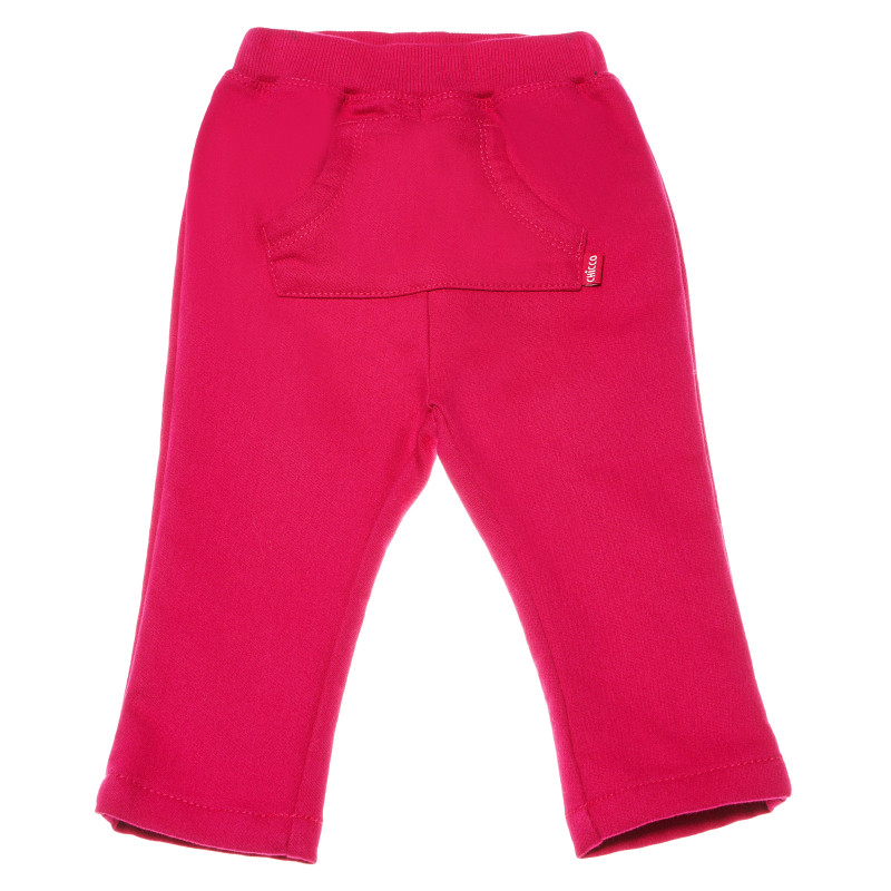 Панталон с джоб за бебе за момиче розов  148595