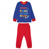 Пижама от две части в синьо и червено за момче Chicco 148725 