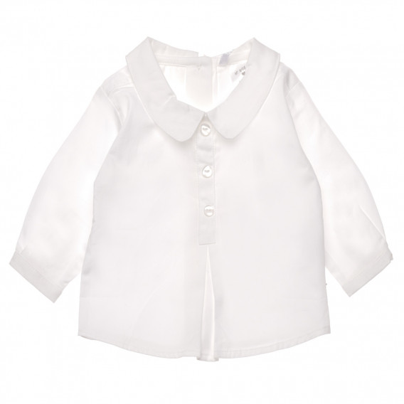 Риза с дълъг ръкав за момиче, бял цвят Chicco 148923 