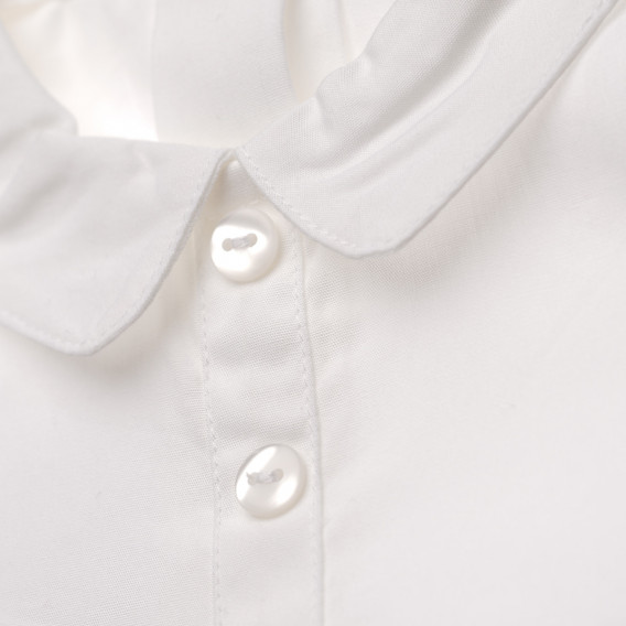 Риза с дълъг ръкав за момиче, бял цвят Chicco 148925 3