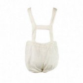 Къси панталони за бебе за момиче бели Neck & Neck 149828 2