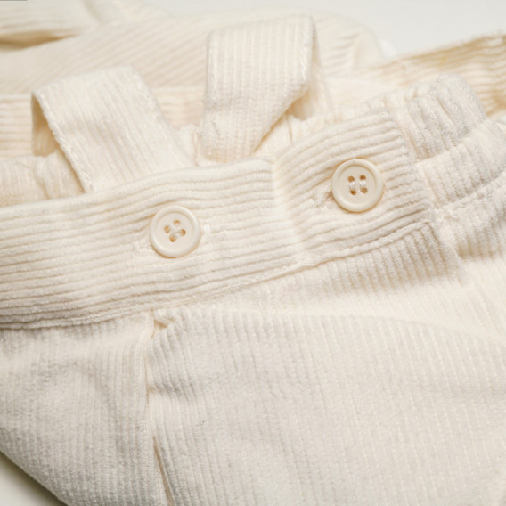Къси панталони за бебе за момиче бели Neck & Neck 149829 3