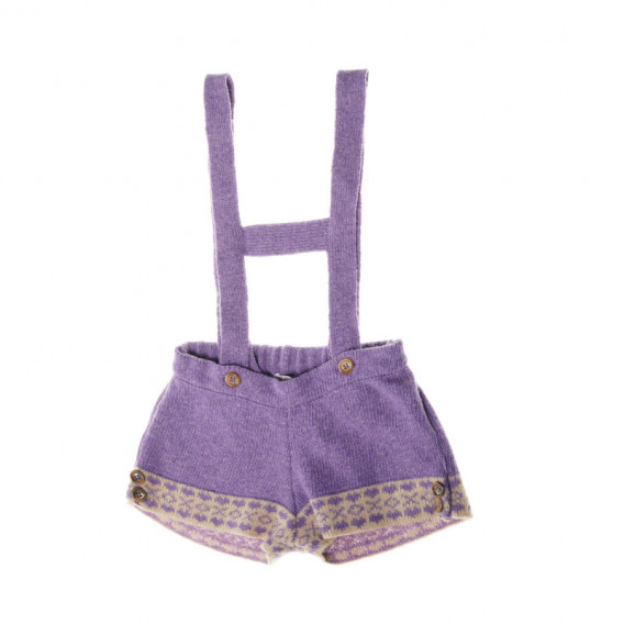 Къси панталони за бебе за момиче лилави Neck & Neck 149918 2