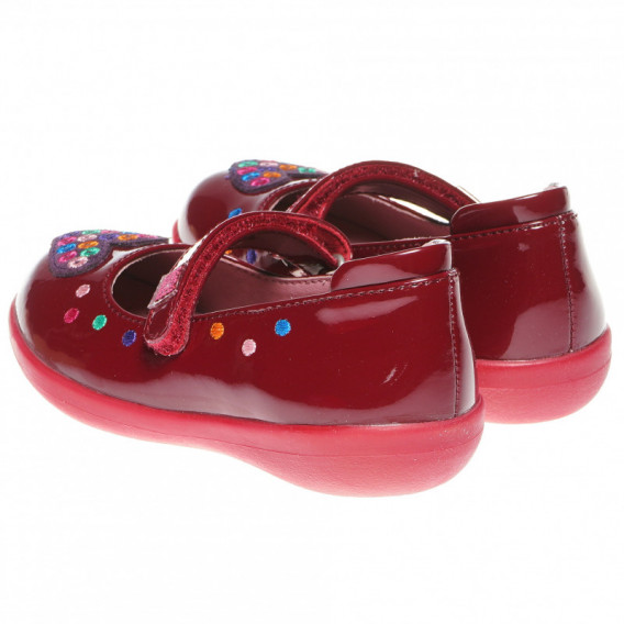 Обувки с апликация на сърце за момиче, червени Agatha ruiz de la prada 150032 2