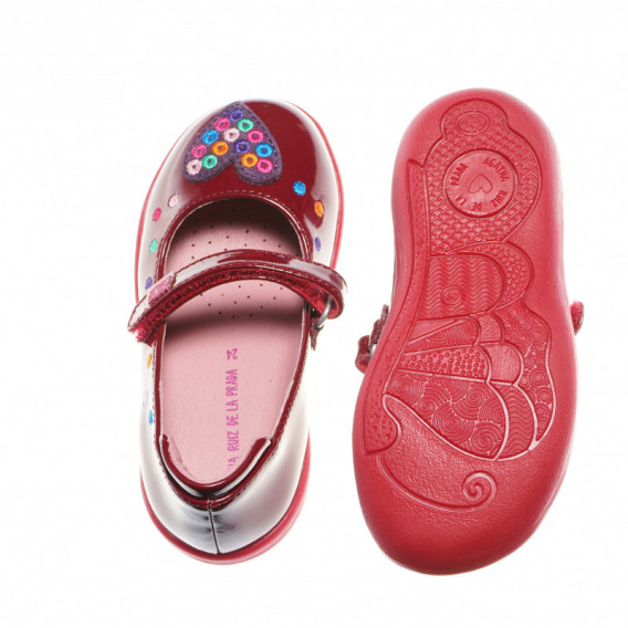 Обувки с апликация на сърце за момиче, червени Agatha ruiz de la prada 150033 3