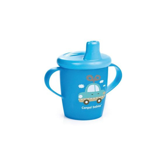 Полипропиленова чаша, неразливаща се, синя, Toys, 250 мл, 6+ месеца Canpol 150195 
