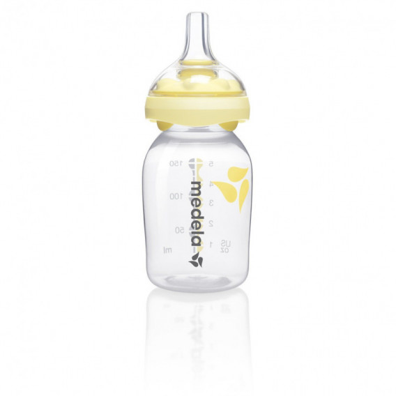 Полипропиленово шише за хранене Calma, с биберон , 3+ месеца, 150 мл, цвят: Жълт Medela 150214 8